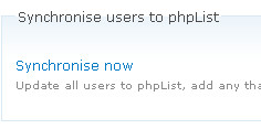 sincronizzazione phplist Drupal