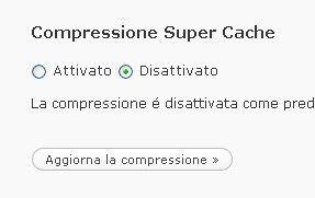 Compressione Super cache