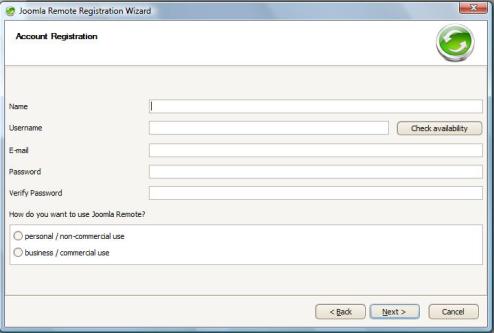 Joomla Remote registration