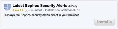 Latest  Sophos Security Alerts