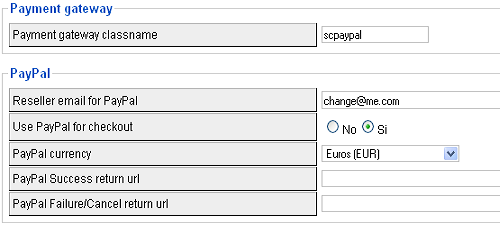 Configurare PayPal