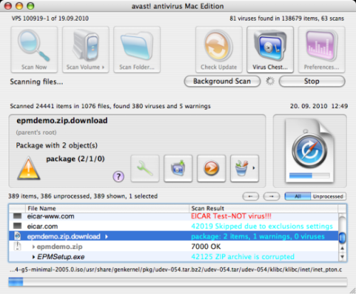 Avast Antivirus for Mac