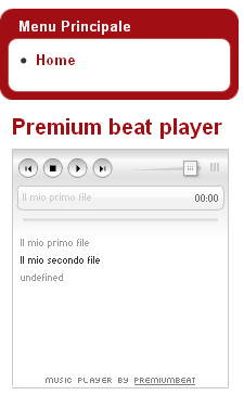 Premium Beat Player sul nostro sito Joomla