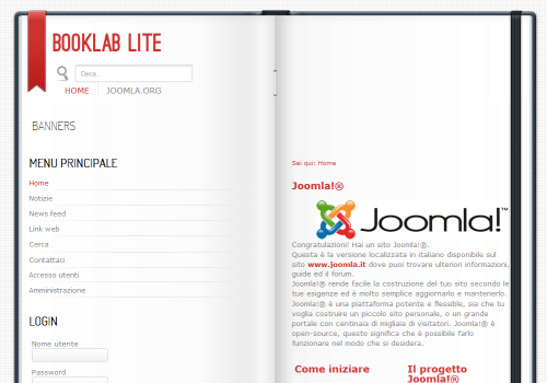 Book Lab template Joomla
