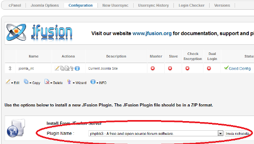Configurazione di jFusion con phpBB3