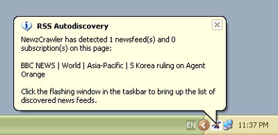 Funzione RSS Autodiscovery