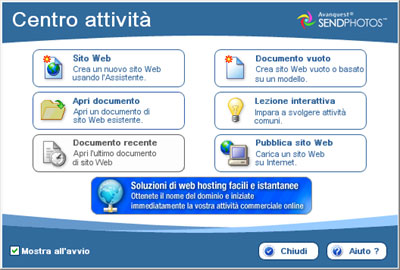 Centro attività WebEasy