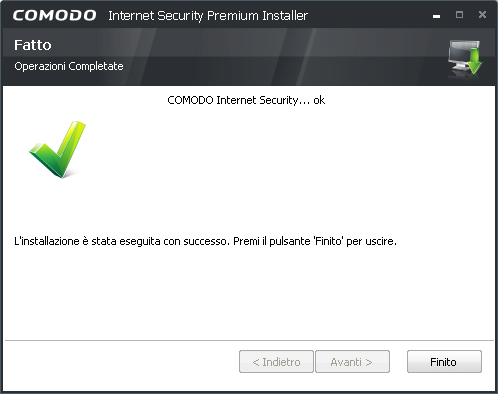 Installazione Comodo Internet Security