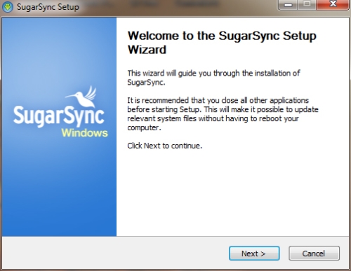SugarSync: Installazione