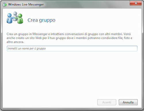 Windows Live Essentials 2011: Creazione di un gruppo di contatti