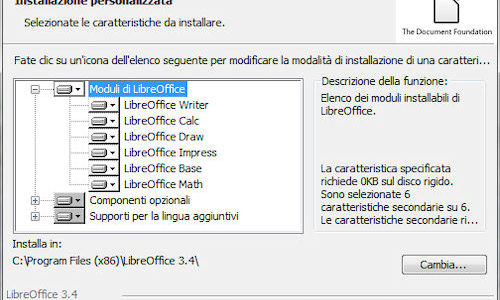 Installazione LibreOffice