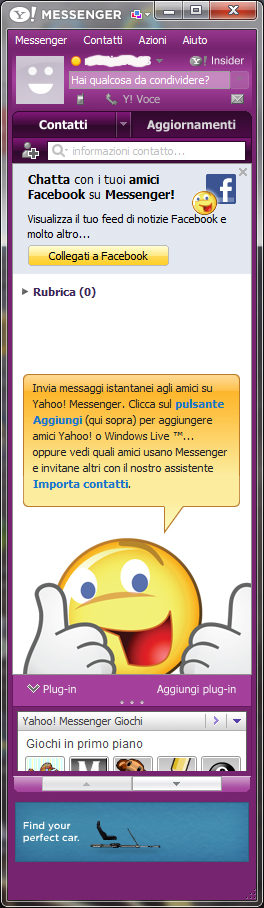 Yahoo Messsenger 2011: Interfaccia utente
