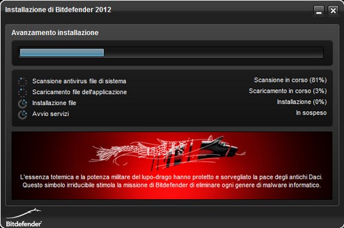 BitDefender Antivirus Plus 2012: Processo di installazione