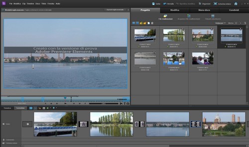 Adobe Premiere Elements 10: Layout interfaccia utente