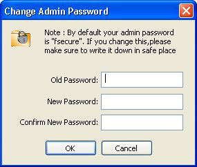 Cambio password amministrazione