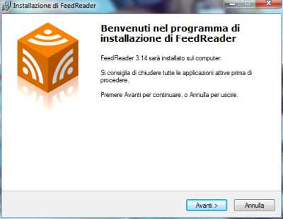 Installazione Feedreader