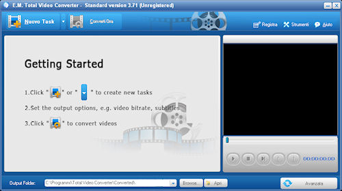 Total Video Converter: Interfaccia utente