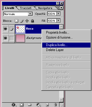 Palette dei livelli