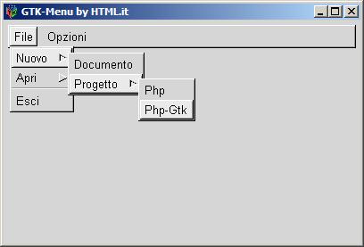 Immagine dell'applicazione: una finestra stile GTK con dei menu