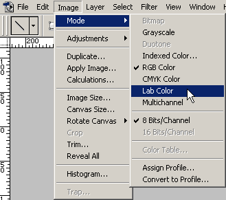 Impostazione del metodo di colore da RGB a Lab