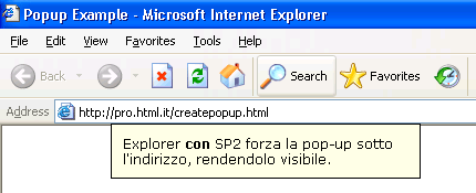 Pop-up con SP2