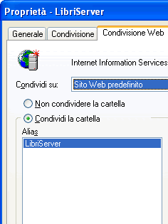 Creazione di una directory virtuale su Windows XP