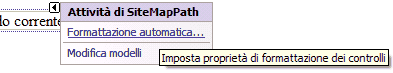 Attività del SiteMapPath