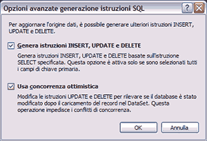 Opzioni avanzate per la generazione di query