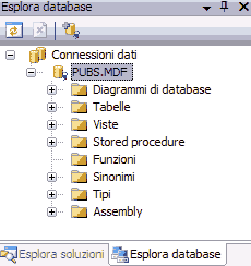 Visualizzazione di Esplofa Database