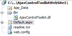 Reperire la AjaxControlToolkit.dll
