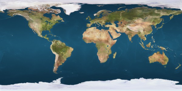 Immagine piana della Terra