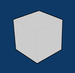 Rendering del cubo in versione cartoon