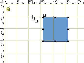 trscinamento di un layer su griglia calamitata, dopo aver selezionato l'opzione Snap To Grid