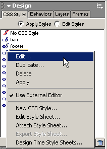 Modifica dei CSS con un altro editor