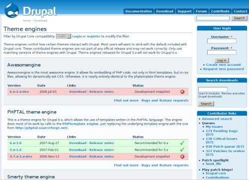 I Theme Engine di Drupal