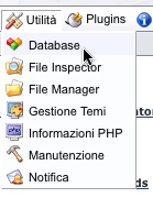 e107 gestione database