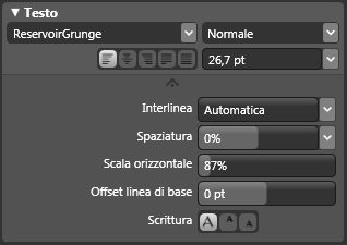 Opzioni di modifica dei testi