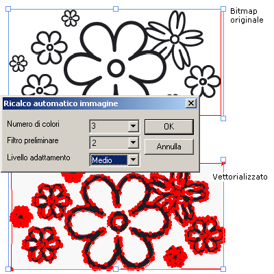 Creare una forma vettoriale da una bitmap