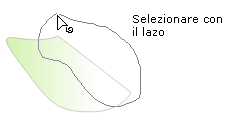 Selezionare con il lazo