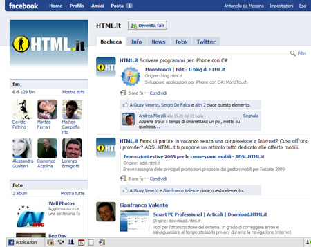 La pagina fan ufficiale di HTML.it
