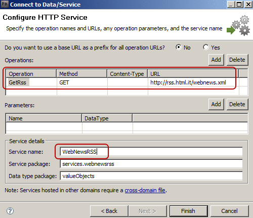 Configurazioni di base della connessione