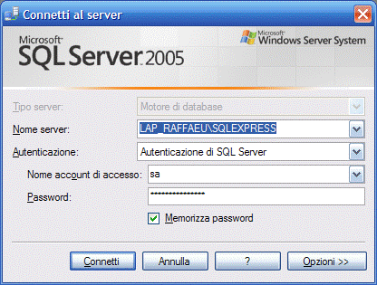 Login di Sql Server.