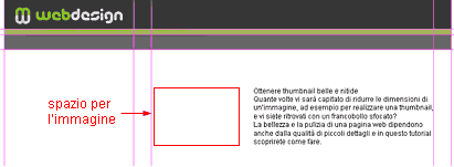 Allineamento del blocco di testo