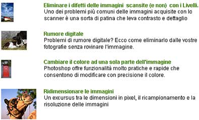 Uso di immagini ridimensionate