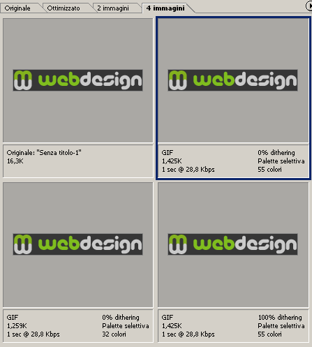 Visualizzazione '4 immagini'