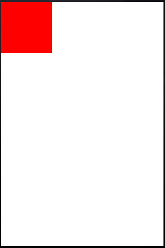Figura 23: Posizionamento di una view nell'origine (0,0)
