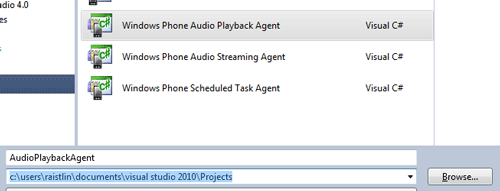 Windows Phone Audio Playback Agent