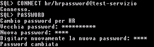 Esempio di uso di PASSWORD