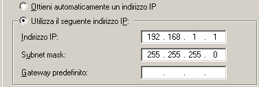 IP server di esempio: 192.168.1.1