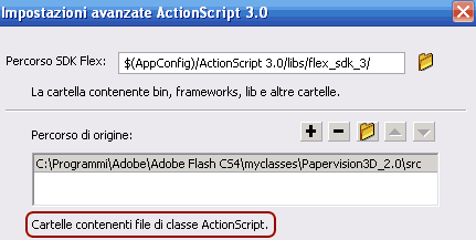 Installazione percorso actionscript